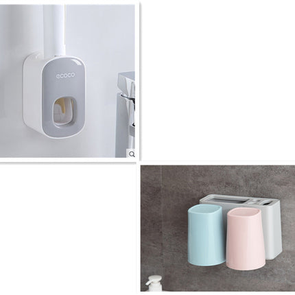 Wall Mounted Automatic Toothpaste Holder Dispenser