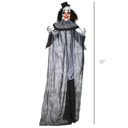 6ft Tall Halloween Crazy Clown Inflatable